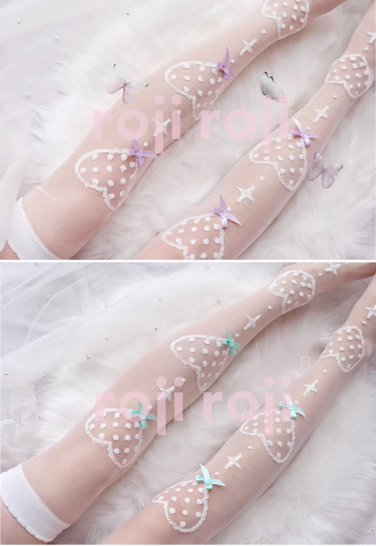 Roji roji - Super Thin Summer Lolita Knee Socks - Image 9