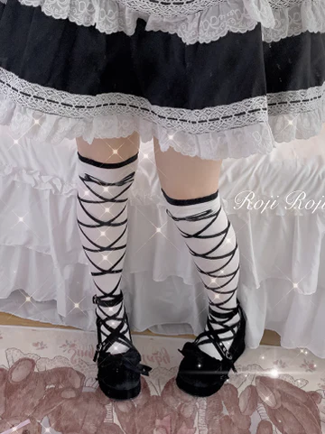 Sweet Lolita Cotton Mid-Calf Socks - Image 11