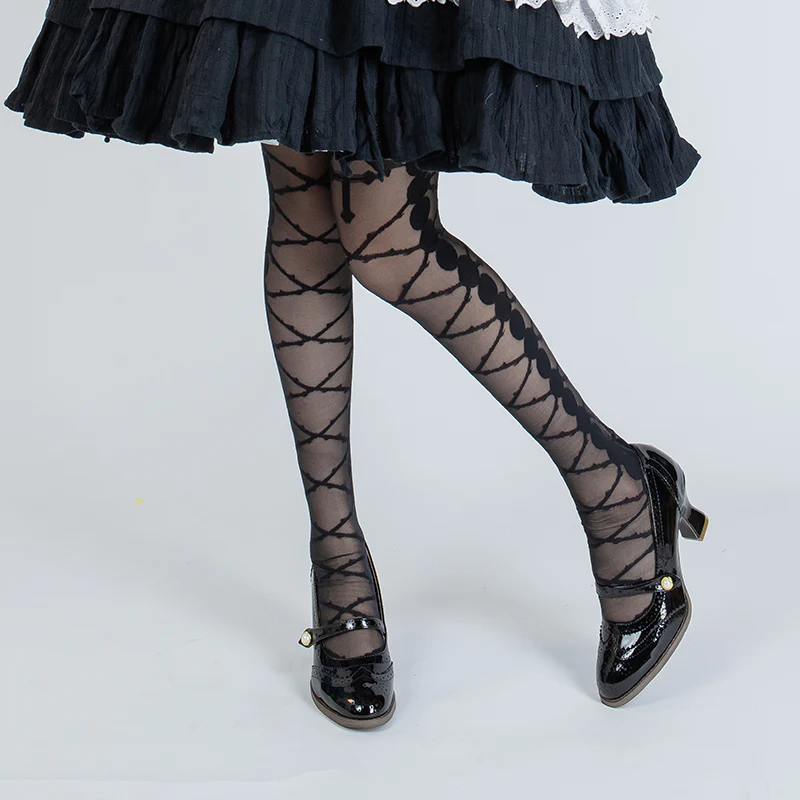Thorn Kiss - Lolita Thigh Stockings Lolita Pantyhose - Image 2