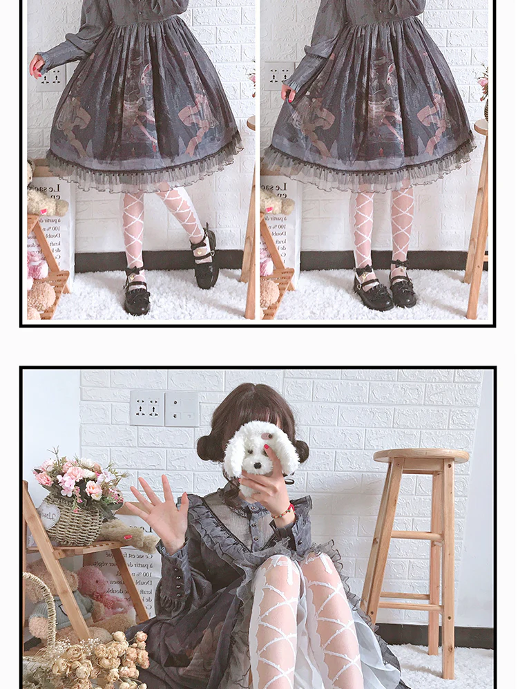 Thorn Kiss - Lolita Thigh Stockings Lolita Pantyhose - Image 9