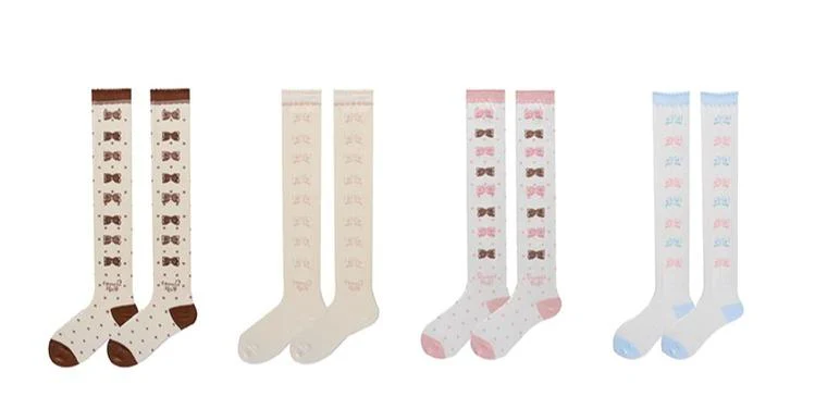Roji Roji - Winter Lolita Thigh High Socks Slim Leg Socks - Image 13