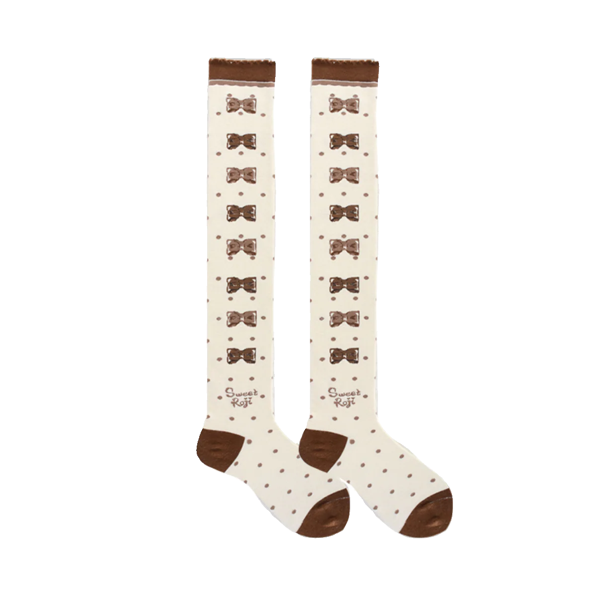 Roji Roji - Winter Lolita Thigh High Socks Slim Leg Socks - Image 14