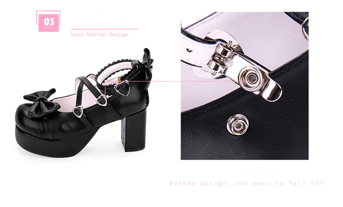 Angelic imprint - Sweet Lolita Heels Shoes Princess Tea Party Low Cut Shoes - Image 10