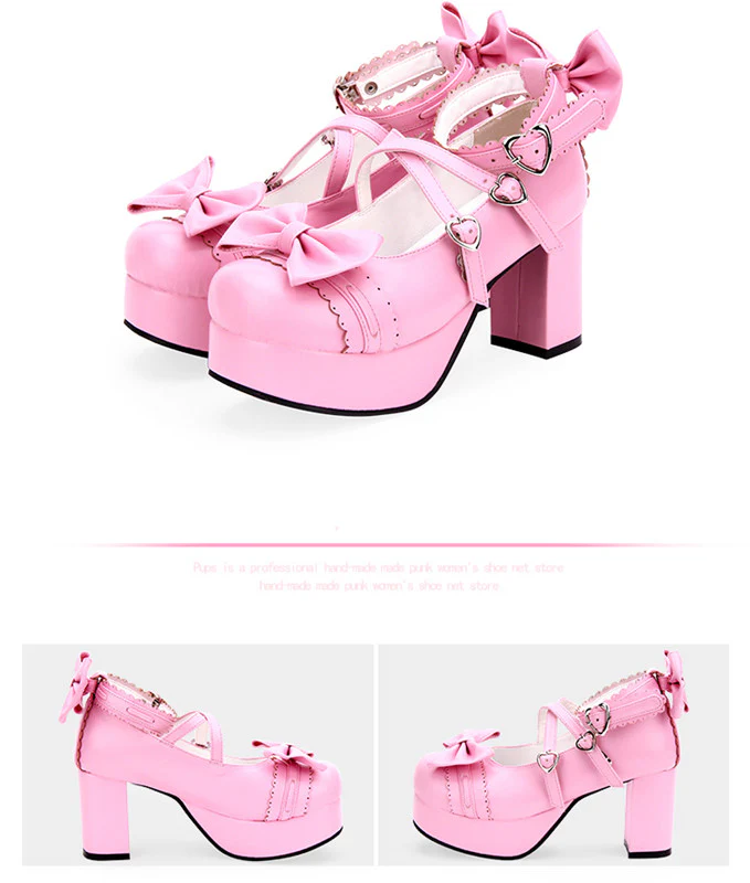 Angelic imprint - Sweet Lolita Heels Shoes Princess Tea Party Low Cut Shoes - Image 17