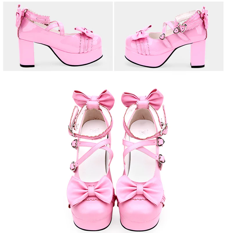 Angelic imprint - Sweet Lolita Heels Shoes Princess Tea Party Low Cut Shoes - Image 19