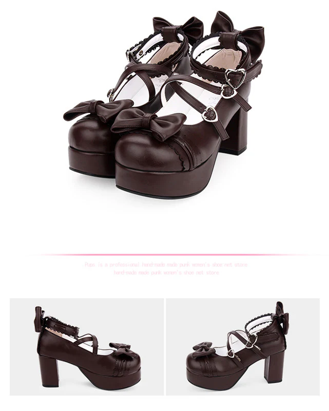 Angelic imprint - Sweet Lolita Heels Shoes Princess Tea Party Low Cut Shoes - Image 20