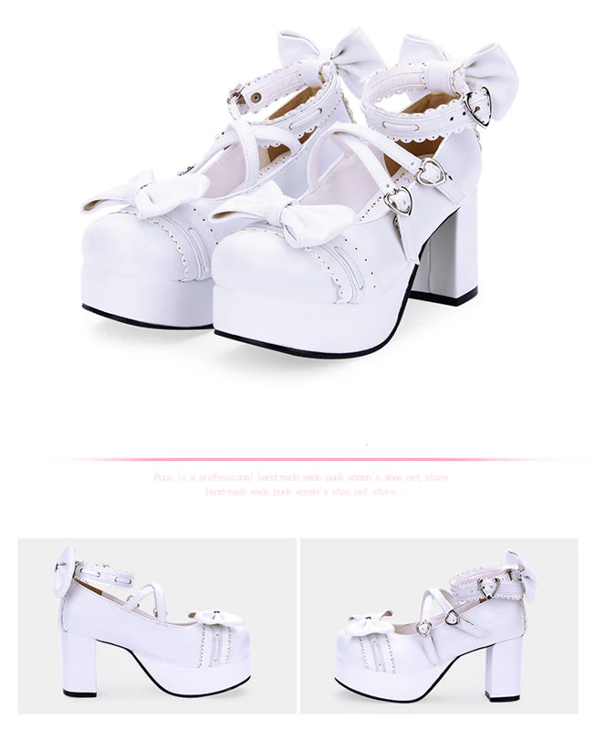 Angelic imprint - Sweet Lolita Heels Shoes Princess Tea Party Low Cut Shoes - Image 22