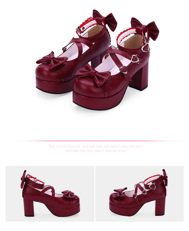 Angelic imprint - Sweet Lolita Heels Shoes Princess Tea Party Low Cut Shoes - Image 23