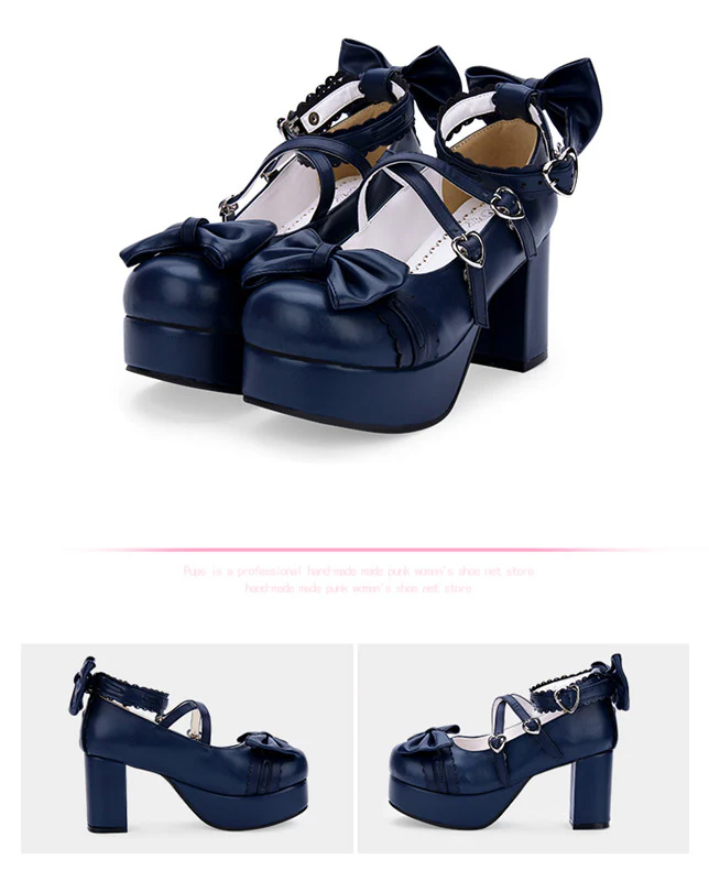 Angelic imprint - Sweet Lolita Heels Shoes Princess Tea Party Low Cut Shoes - Image 24