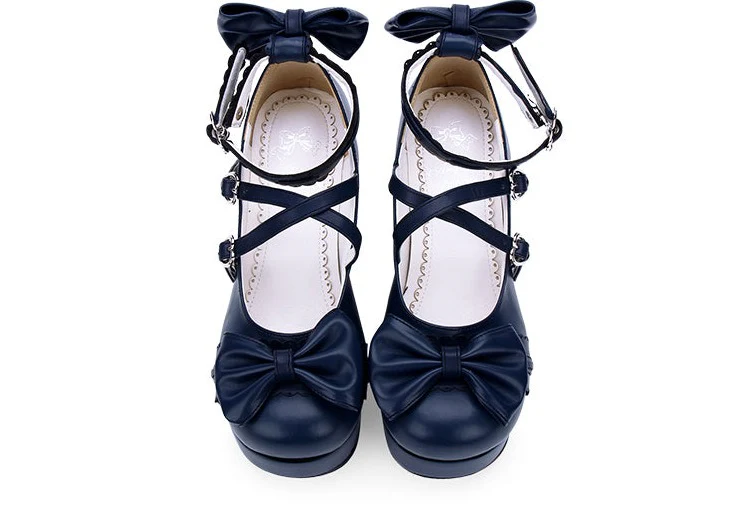 Angelic imprint - Sweet Lolita Heels Shoes Princess Tea Party Low Cut Shoes - Image 3