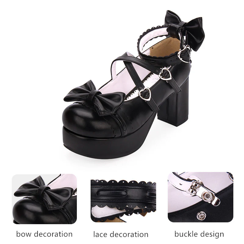 Angelic imprint - Sweet Lolita Heels Shoes Princess Tea Party Low Cut Shoes - Image 7