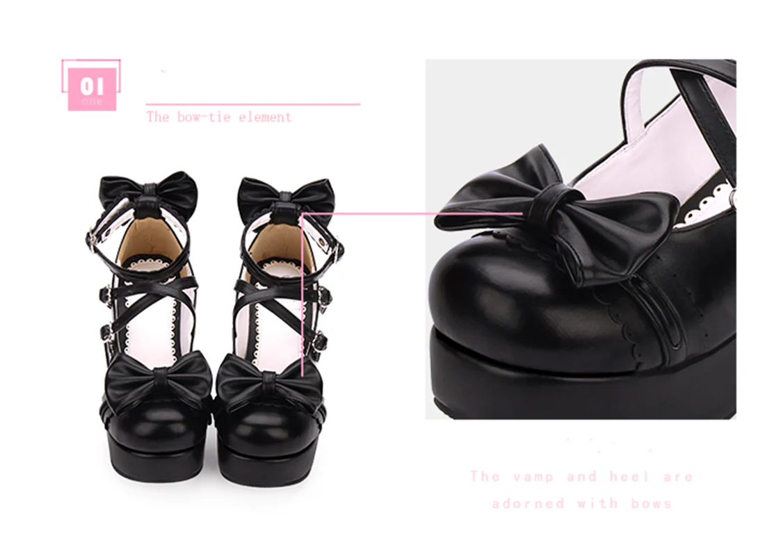 Angelic imprint - Sweet Lolita Heels Shoes Princess Tea Party Low Cut Shoes - Image 8