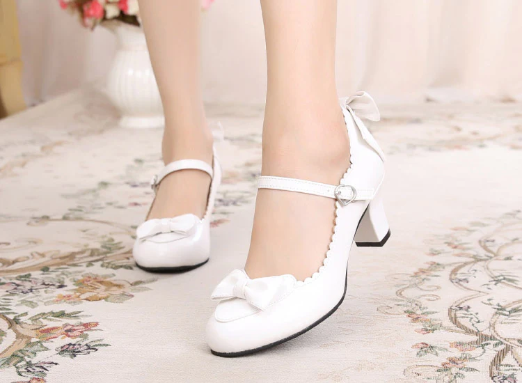 Kawaii Lolita Round Toe Shoes - Image 5