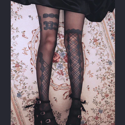 20D Velvelt Lolita Tights Collection - Image 14