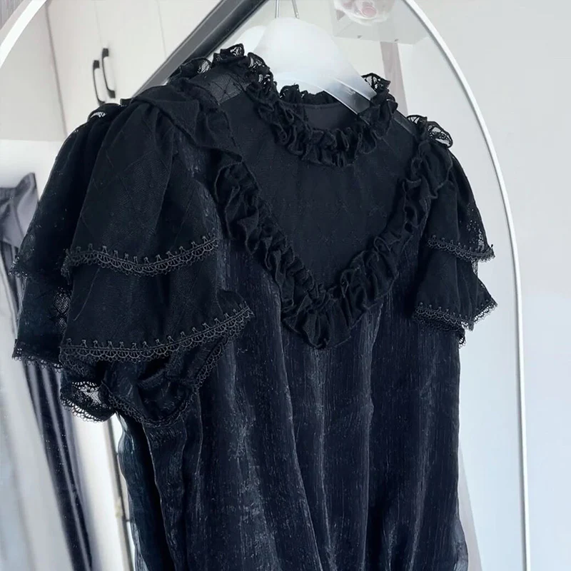 Plus Size Lolita Short Sleeve Shirt - Image 11