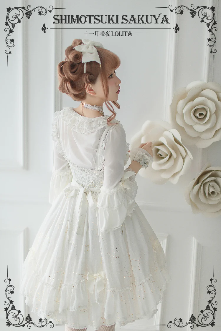 Whisper Of Stars - Vintage Lolita Shirt Long Sleeve Blouse - Image 14