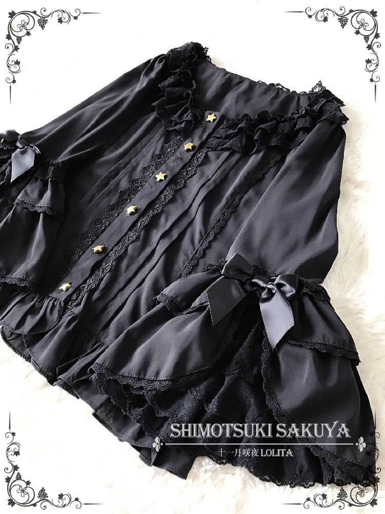 Whisper Of Stars - Vintage Lolita Shirt Long Sleeve Blouse - Image 15