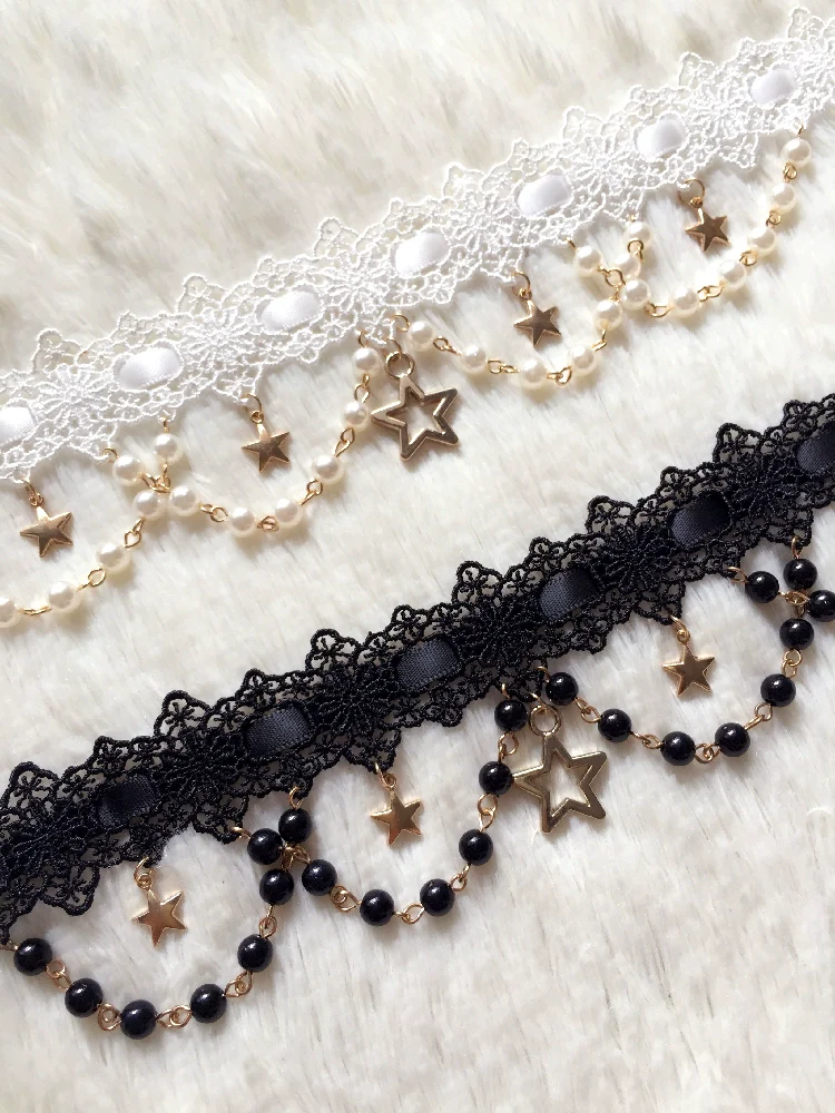 Whisper of Stars - Vintage Lolita Headdress Large Bow KC - Image 10
