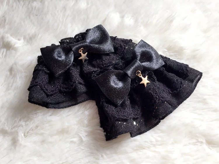 Whisper of Stars - Vintage Lolita Headdress Large Bow KC - Image 11