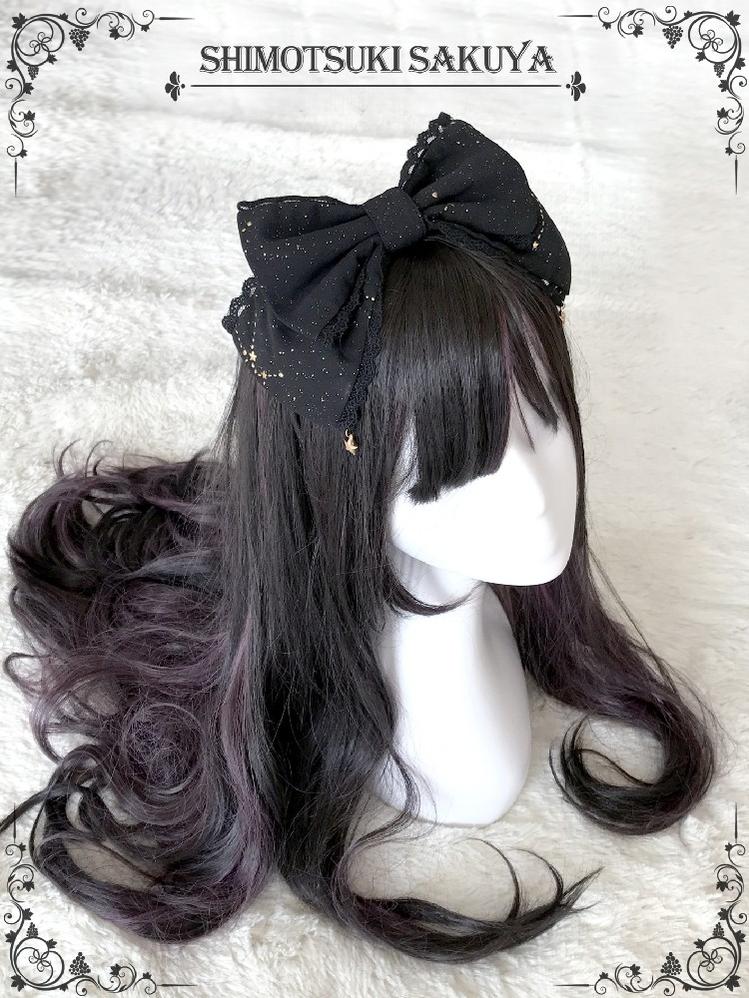 Whisper of Stars - Vintage Lolita Black OP Dress, Constellation-Themed - Image 32