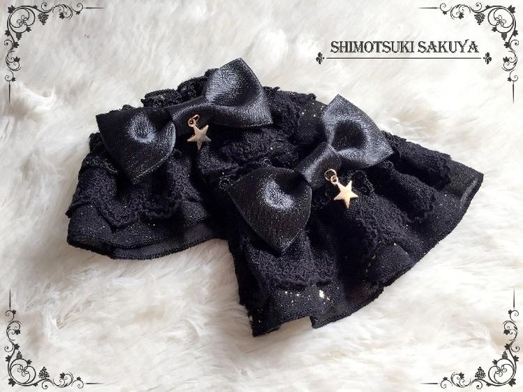 Whisper of Stars - Vintage Lolita Black OP Dress, Constellation-Themed - Image 34