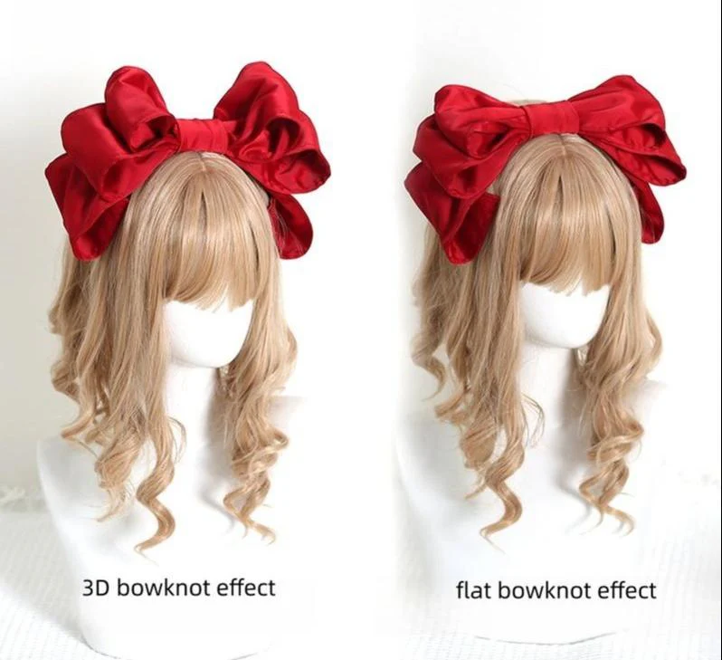 Xiaogui - Satin Doll-like Lolita KC, Layered Bowknot - Image 6