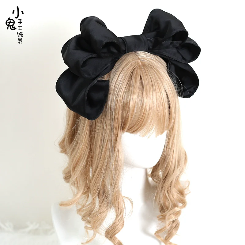 Xiaogui - Satin Doll-like Lolita KC, Layered Bowknot - Image 8