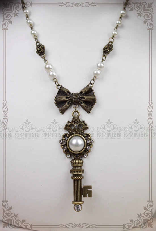 Gothic Lolita Retro Pearl Necklace - Image 4