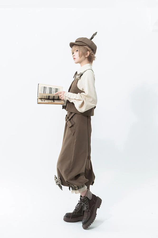 Secret Morning Post - Coffee Retro Ouji Fshion Vest Set - Image 14