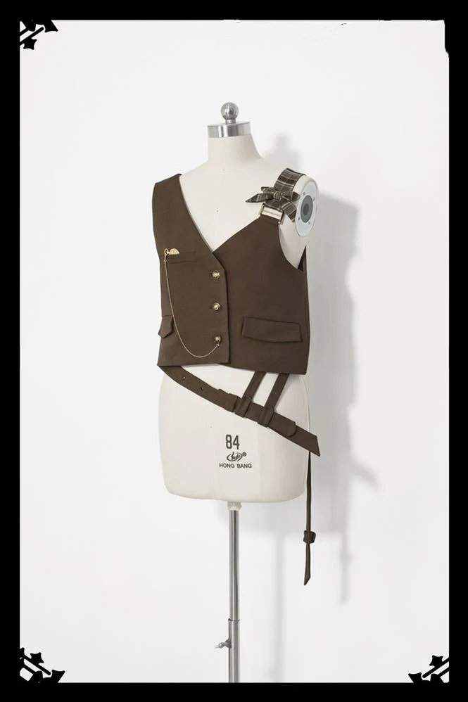 Secret Morning Post - Coffee Retro Ouji Fshion Vest Set - Image 16