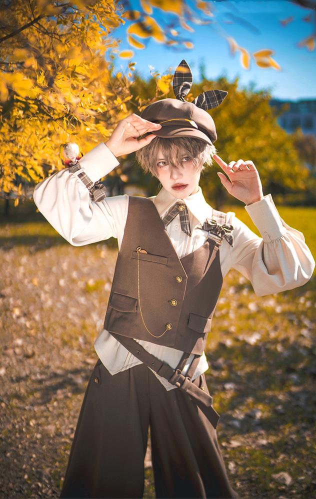 Secret Morning Post - Coffee Retro Ouji Fshion Vest Set - Image 8