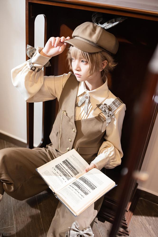 Secret Morning Post - Coffee Retro Ouji Fshion Vest Set - Image 9