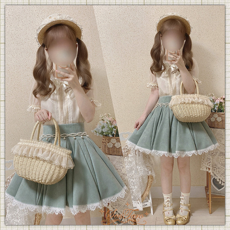 Canneles Elegant Classic High Waist Lolita Skirt - Image 14