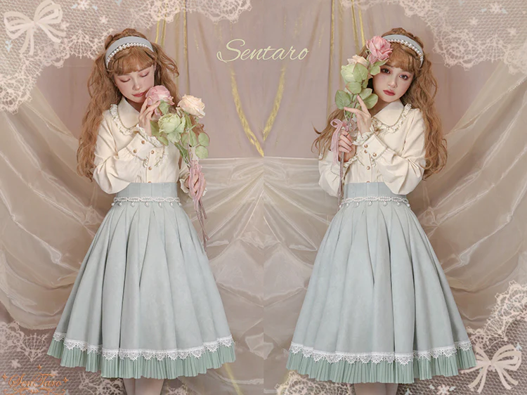 Canneles Elegant Classic High Waist Lolita Skirt - Image 16