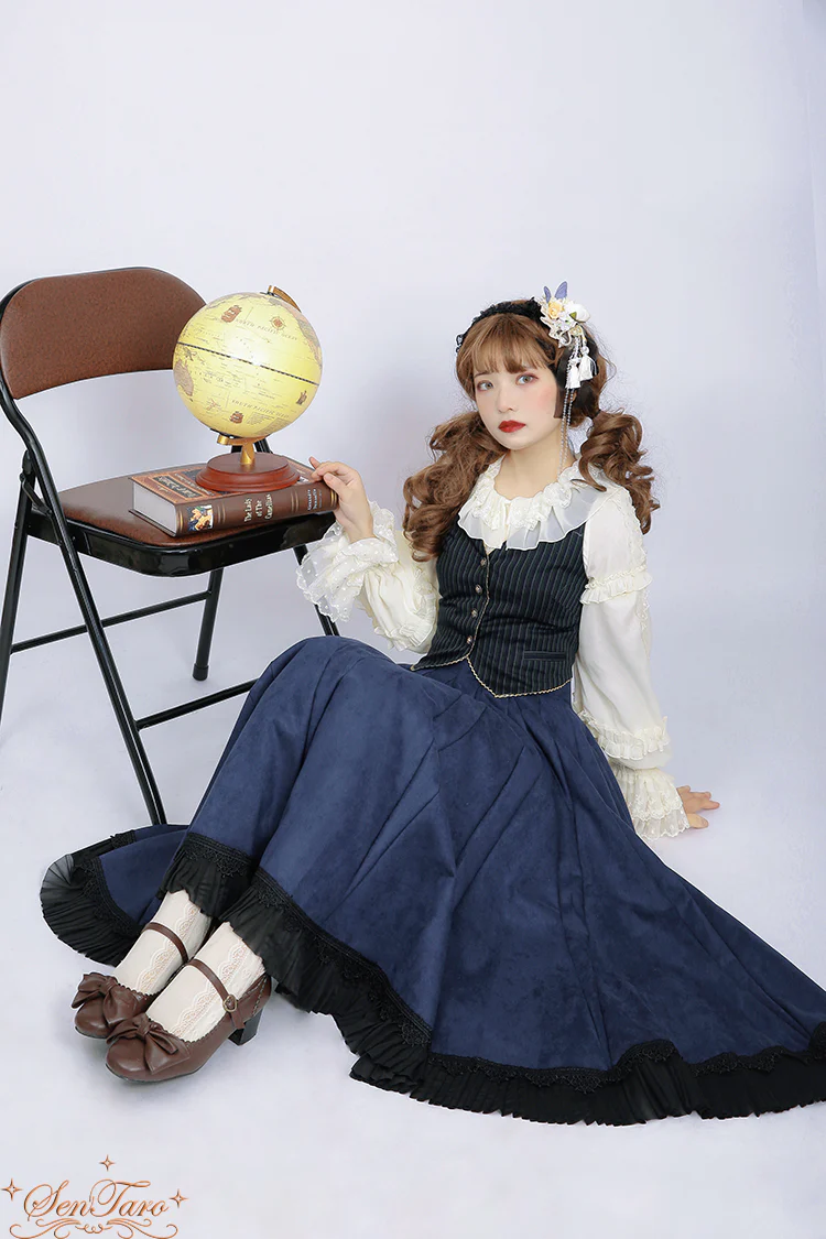 Canneles Elegant Classic High Waist Lolita Skirt - Image 22