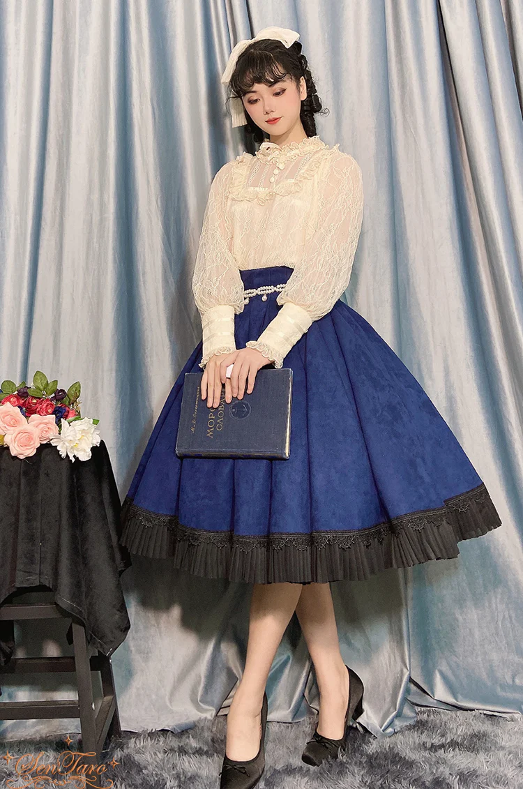 Canneles Elegant Classic High Waist Lolita Skirt - Image 25