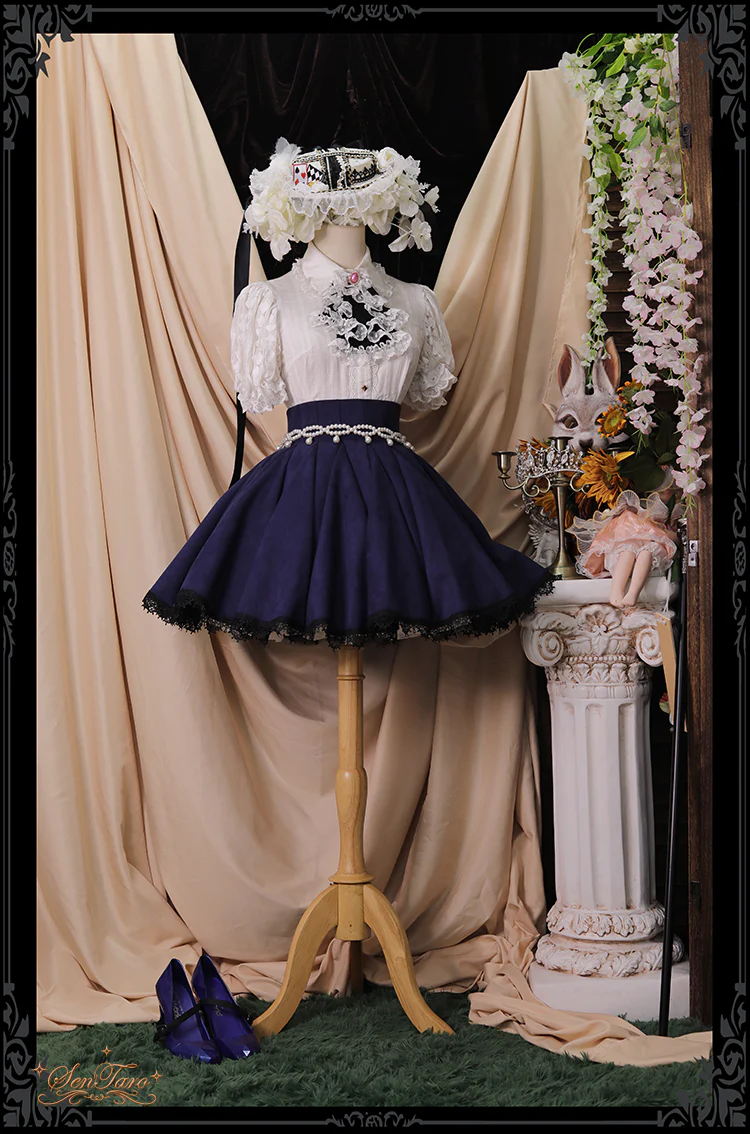 Canneles Elegant Classic High Waist Lolita Skirt - Image 29