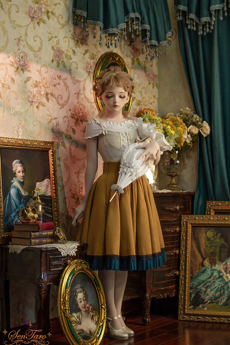 Canneles Elegant Classic High Waist Lolita Skirt - Image 43