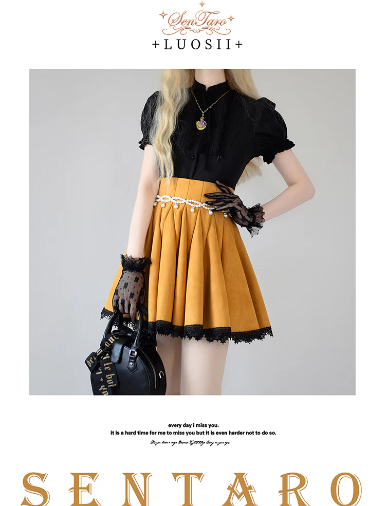 Canneles Elegant Classic High Waist Lolita Skirt - Image 49