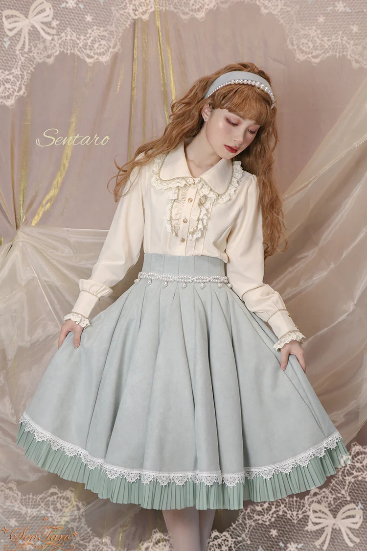Canneles Elegant Classic High Waist Lolita Skirt - Image 8