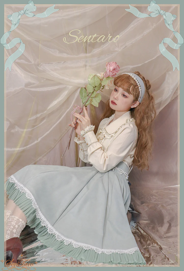 Canneles Elegant Classic High Waist Lolita Skirt - Image 9