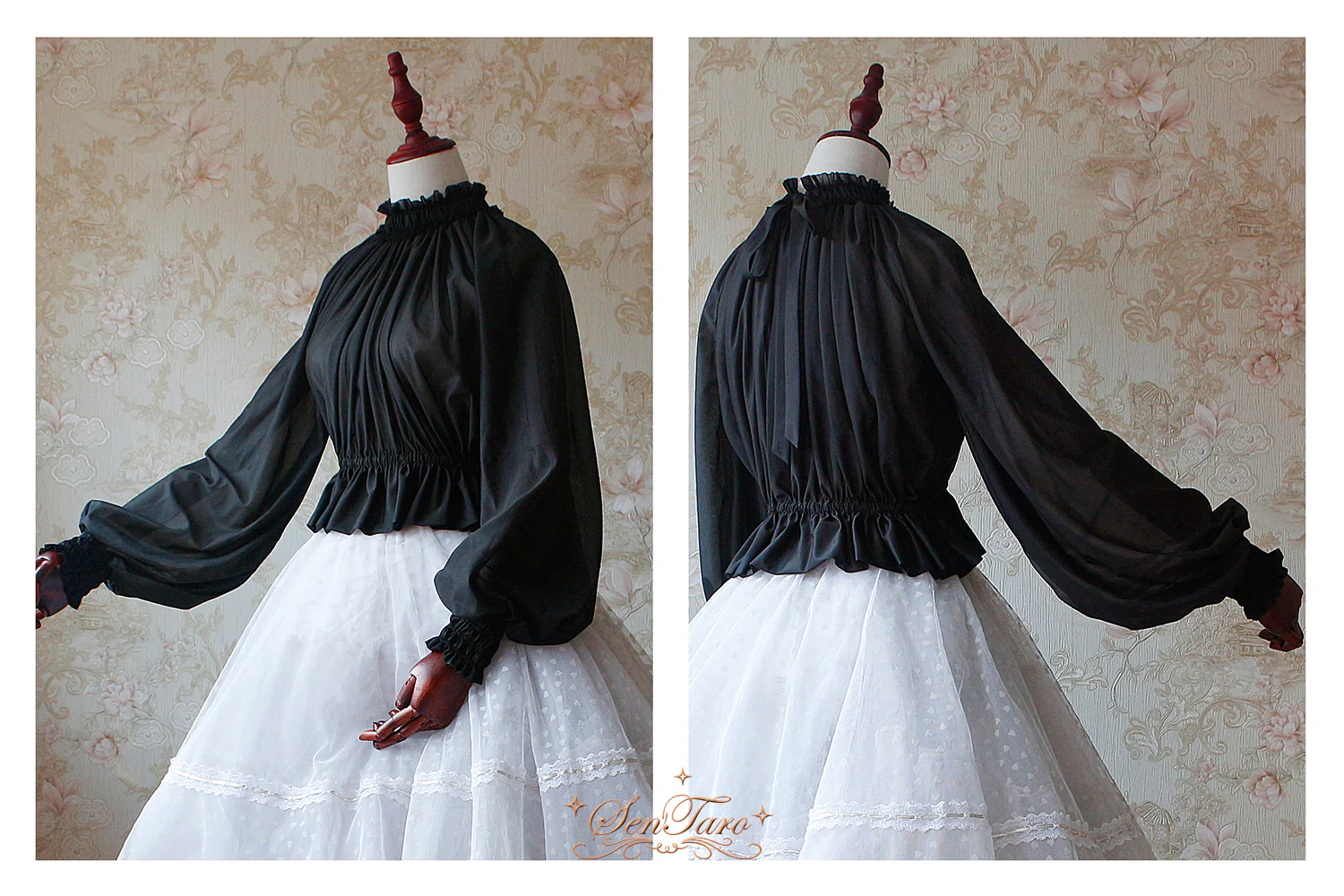 SenTaro - Little Pudding - Long Puff Sleeve Lolita Blouse - Image 7