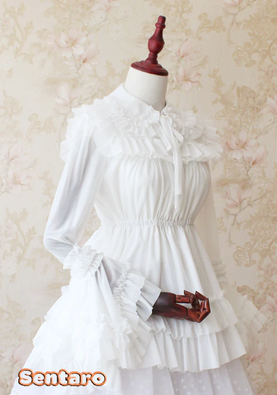 Shufrey - Classic Elegant Multicolor Lolita Blouse - Image 15