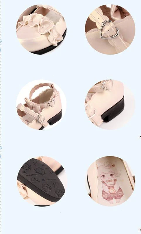 Mei Lulu - Lolita Japanese Lace Single Shoes - Image 12