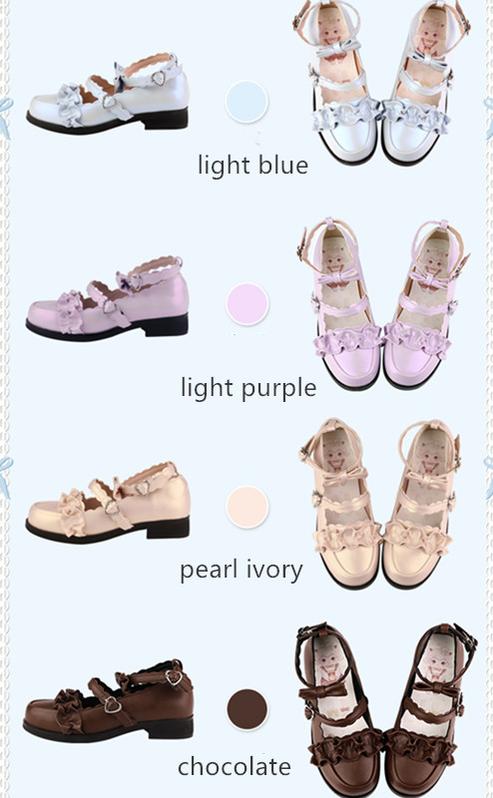Mei Lulu - Lolita Japanese Lace Single Shoes - Image 14