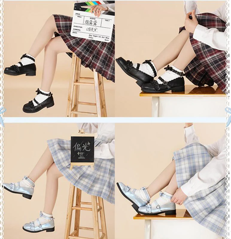 Mei Lulu - Lolita Japanese Lace Single Shoes - Image 17