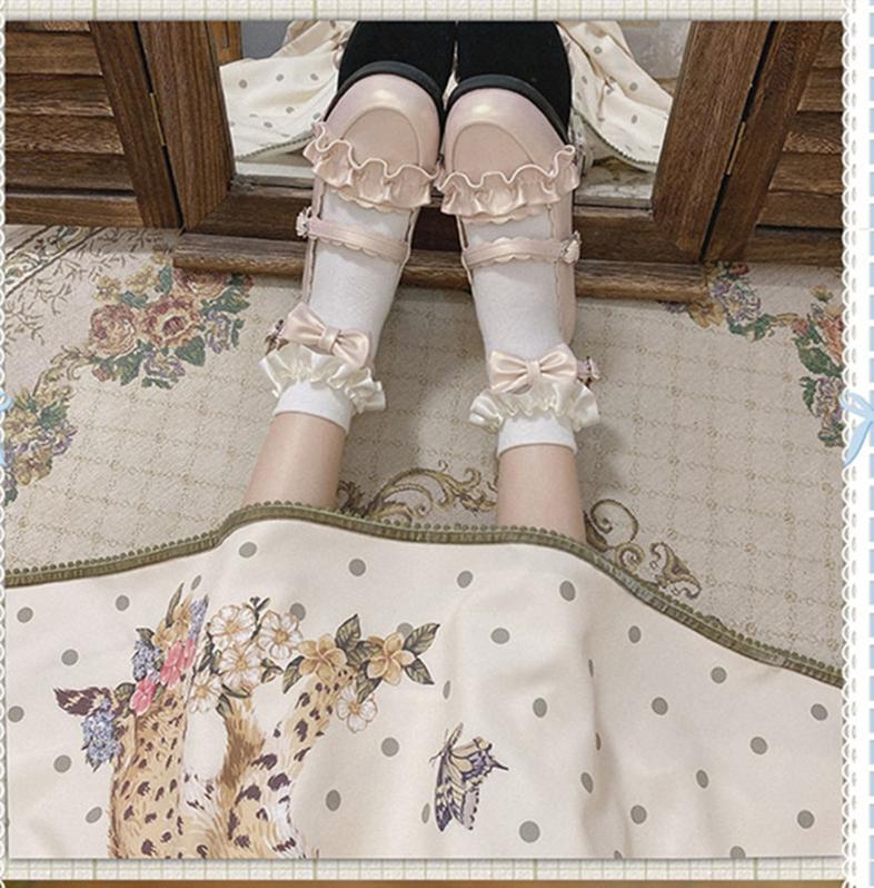 Mei Lulu - Lolita Japanese Lace Single Shoes - Image 20