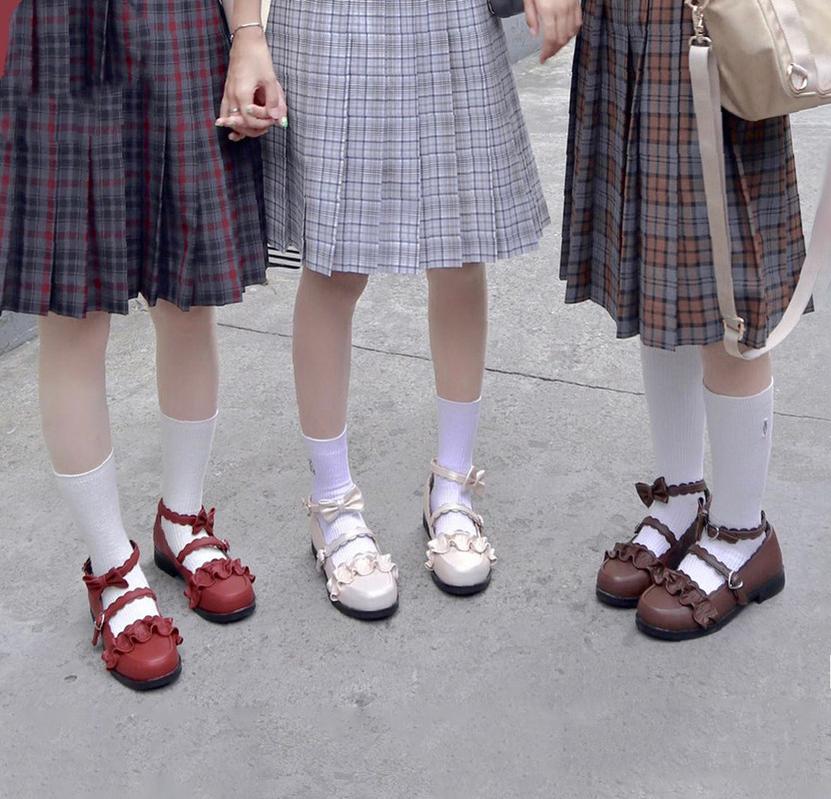 Mei Lulu - Lolita Japanese Lace Single Shoes - Image 3