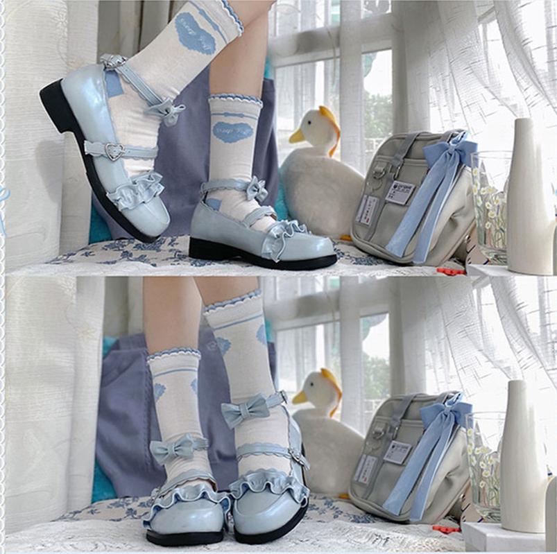 Mei Lulu - Lolita Japanese Lace Single Shoes - Image 33