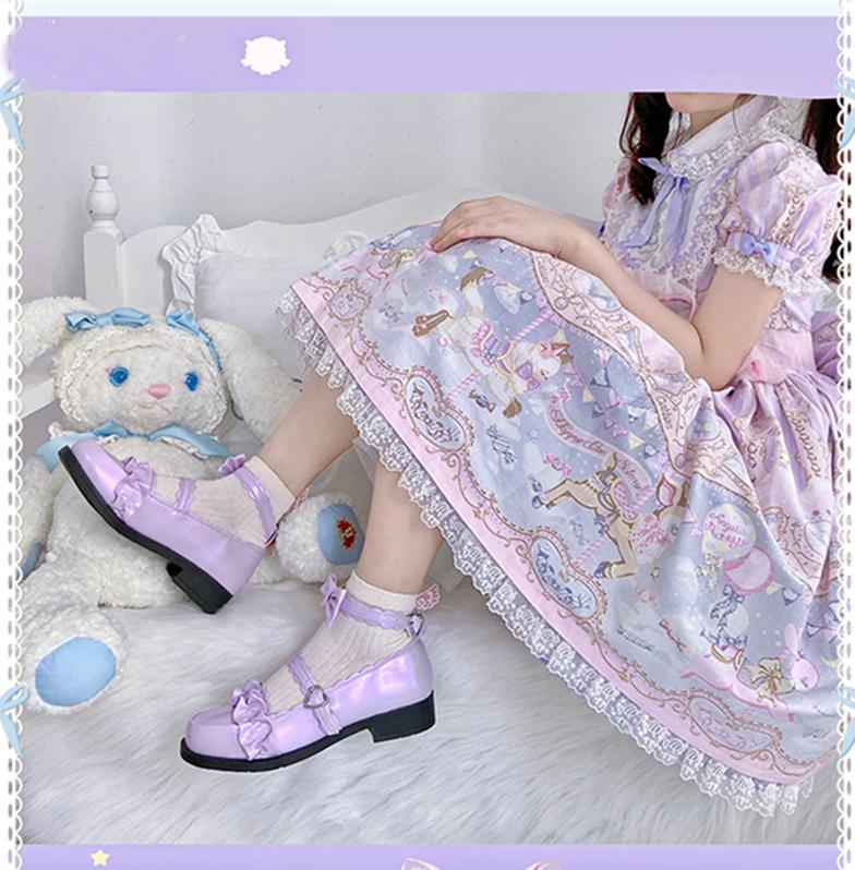Mei Lulu - Lolita Japanese Lace Single Shoes - Image 36